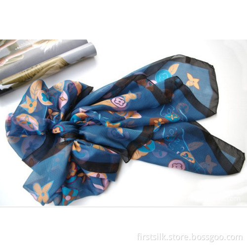 Digital Print Silk Scarf